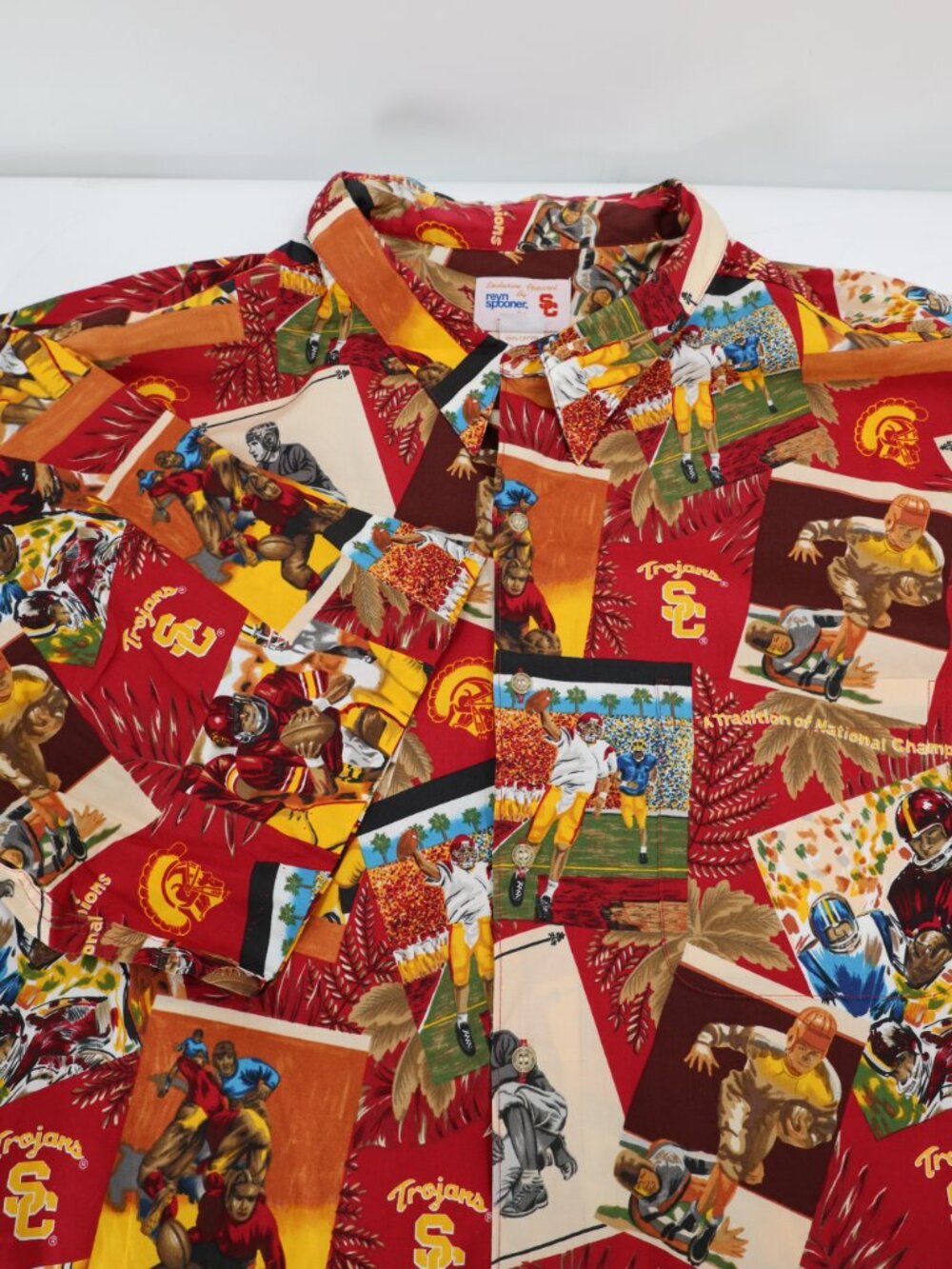 Vintage Reyn Spooner Hawaiian Shirt Men's 4XL Team Trojan USC College football